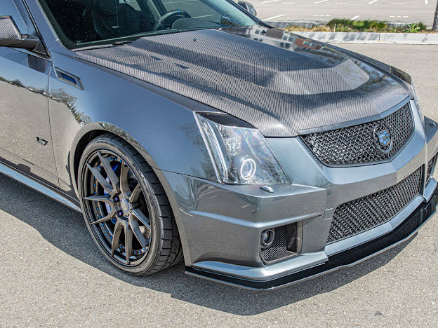 2009-2015 Cadillac CTS-V V2 | Basic Style Front Bumper Lip Splitter Ground Effects